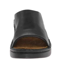 Clearance Naot Rome Black Leather Slide Sandal