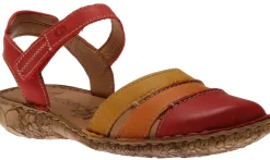 Outlet Josef Seibel Rosalie 44 Red Multicolour Mary Jane Sandal