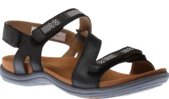 Cobb Hill Rubey Black Asymmetrical Strappy Sandal