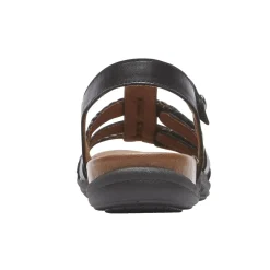 Online Cobb Hill Rubey Black Leather T-Strap Sandal