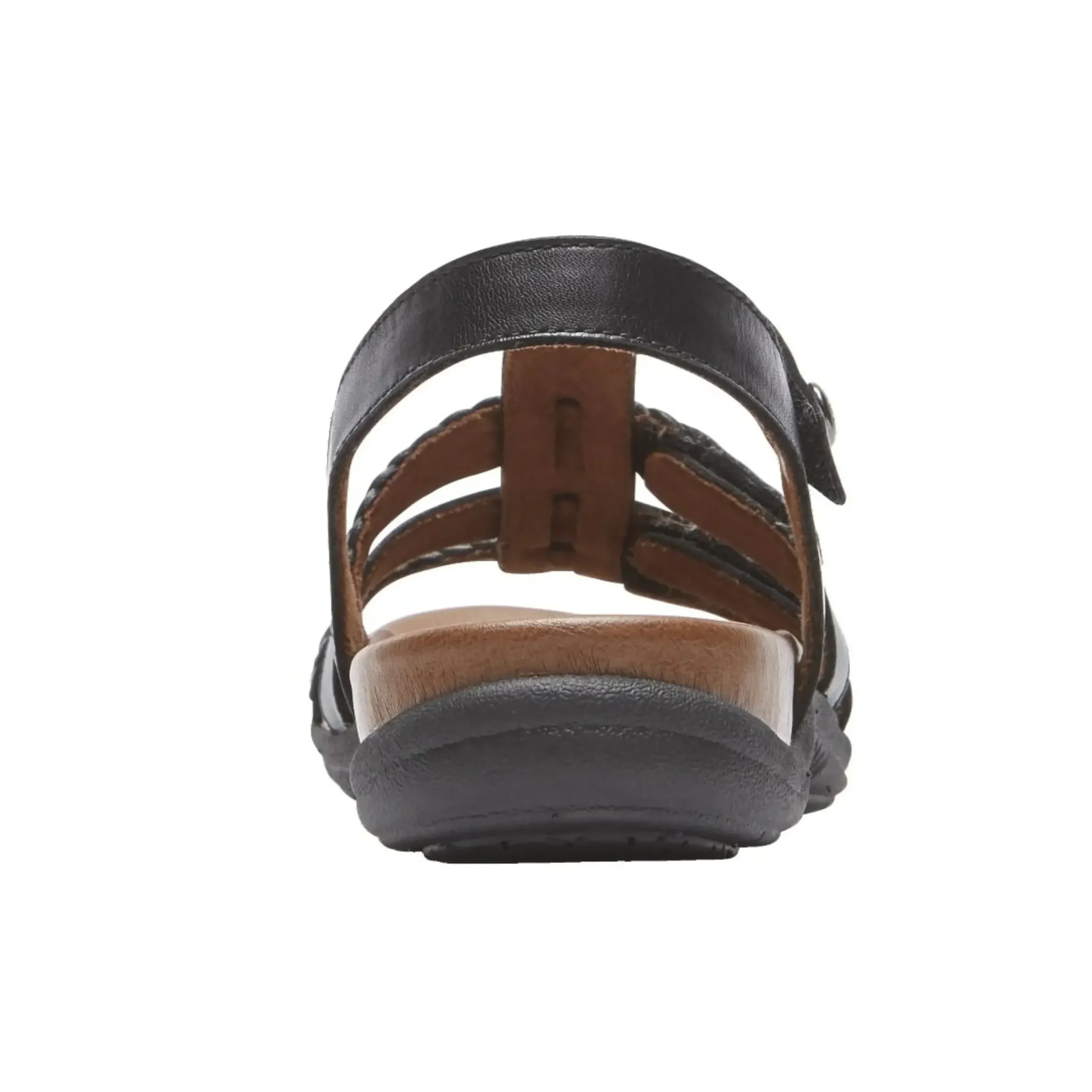 Online Cobb Hill Rubey Black Leather T-Strap Sandal