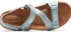 Clearance Cobb Hill Rubey Blue Asymmetrical Strappy Sandal