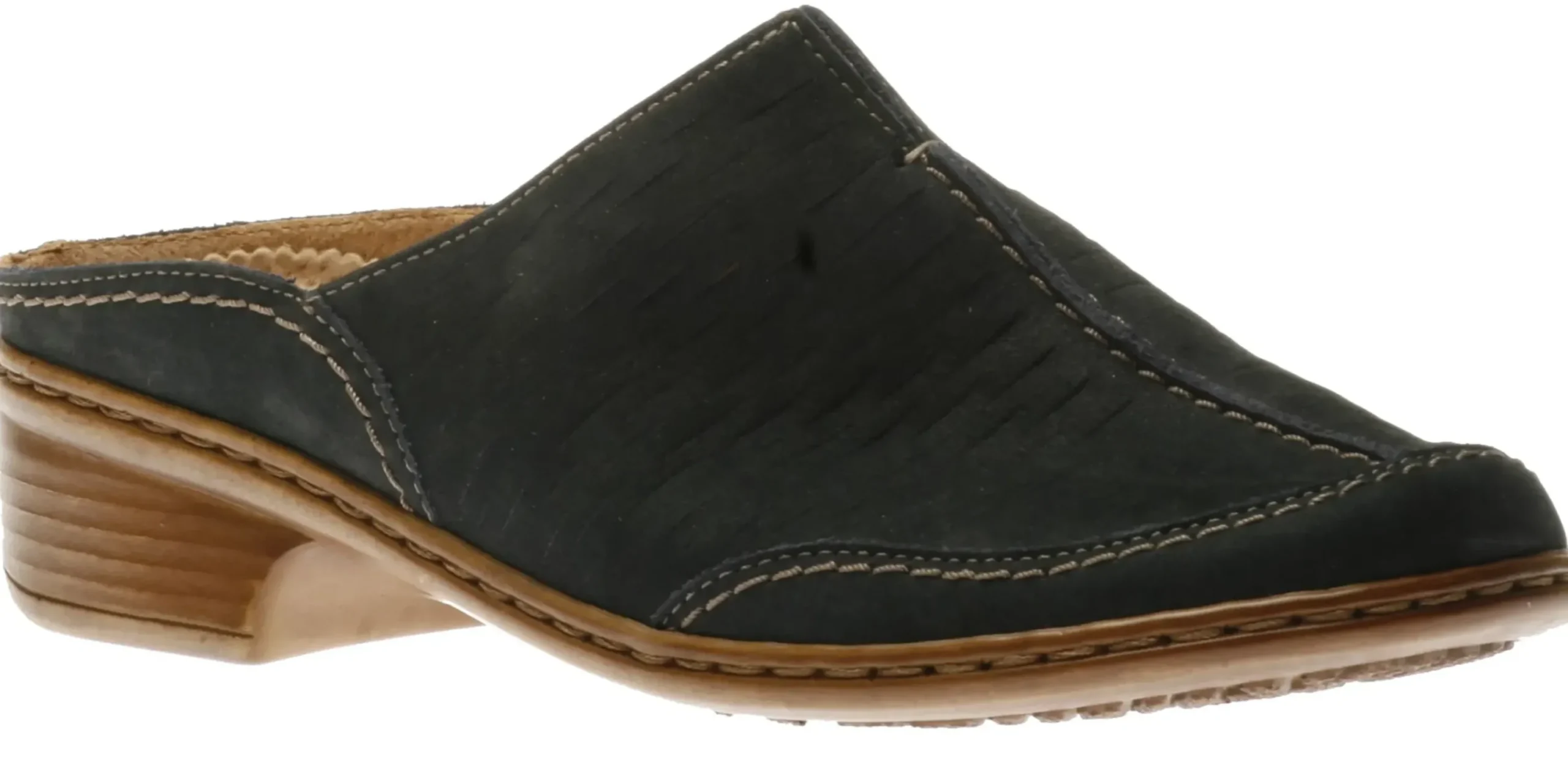 Sale Jenny by Ara Ruffina Navy Nubuck Leather Clog