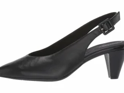 Rockport Saleya Black Leather Dress Slingback Pump
