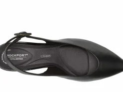 Rockport Saleya Black Leather Dress Slingback Pump