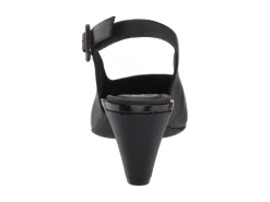 Rockport Saleya Black Leather Dress Slingback Pump