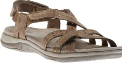 Discount Earth Sammie Sedona Brown Leather Sport Sandal