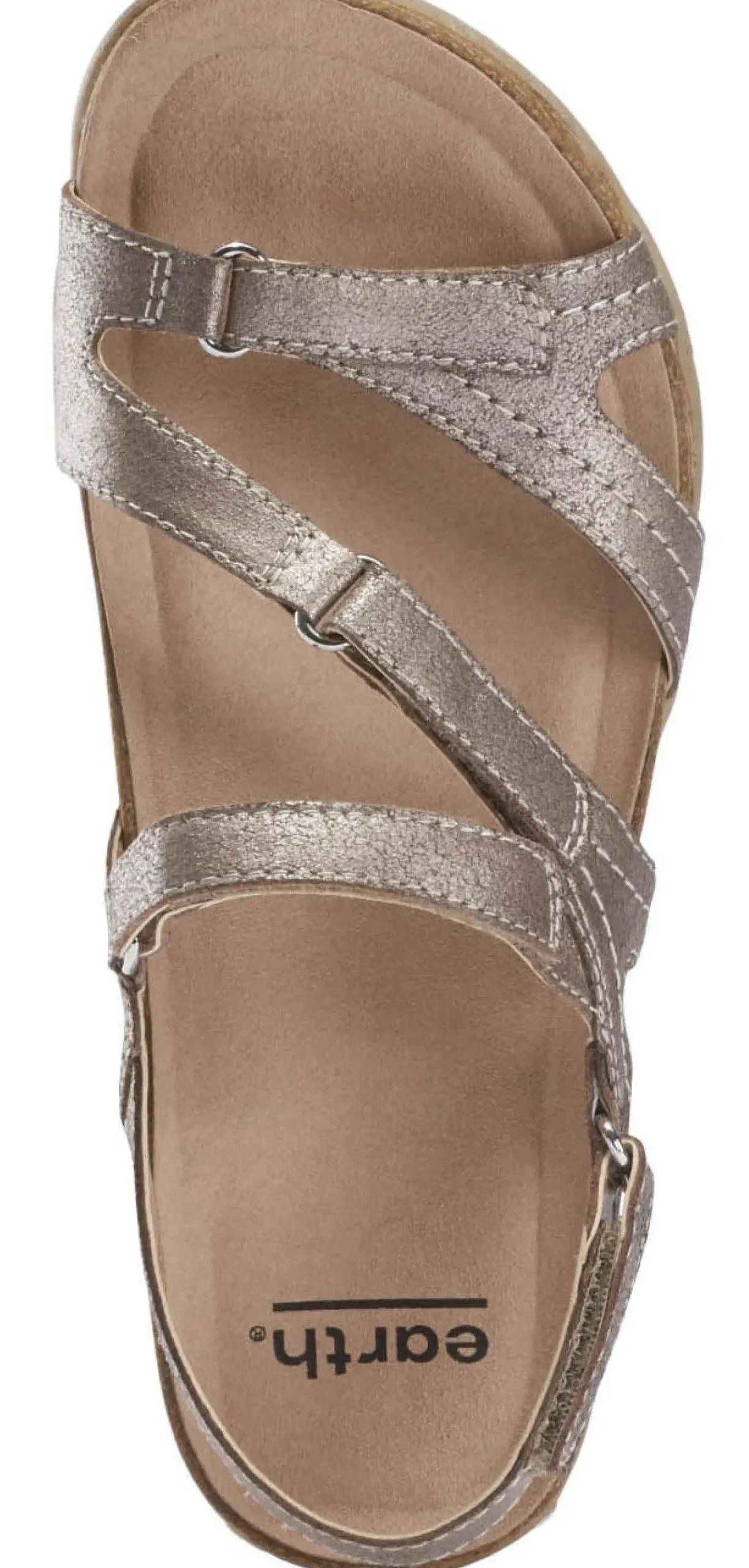 Clearance Earth Sand Oahu Metal Alloy Strappy Sandal