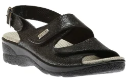 Discount Lady Diana Sandal Velcro Black