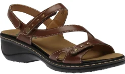 Online Ortho Flex Sandal Velcro Brown