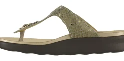Online SAS Shoes Sanibel Olive Gold Thong Sandal