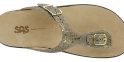 Online SAS Shoes Sanibel Olive Gold Thong Sandal