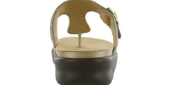 Online SAS Shoes Sanibel Olive Gold Thong Sandal