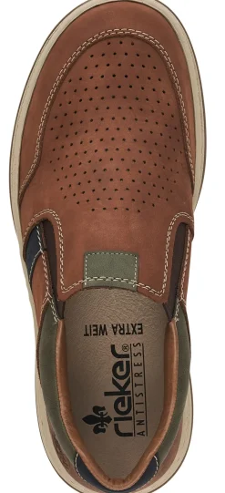 Rieker Sarajevo Brown Leather Slip-On Loafer