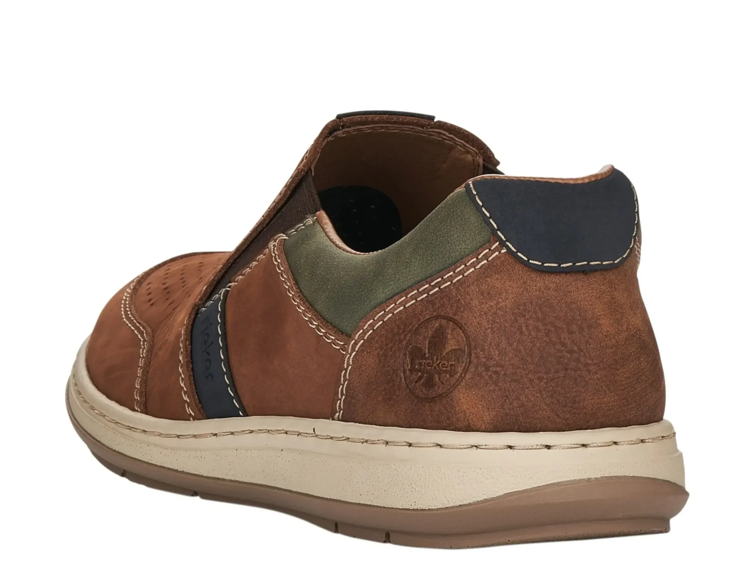 Rieker Sarajevo Brown Leather Slip-On Loafer