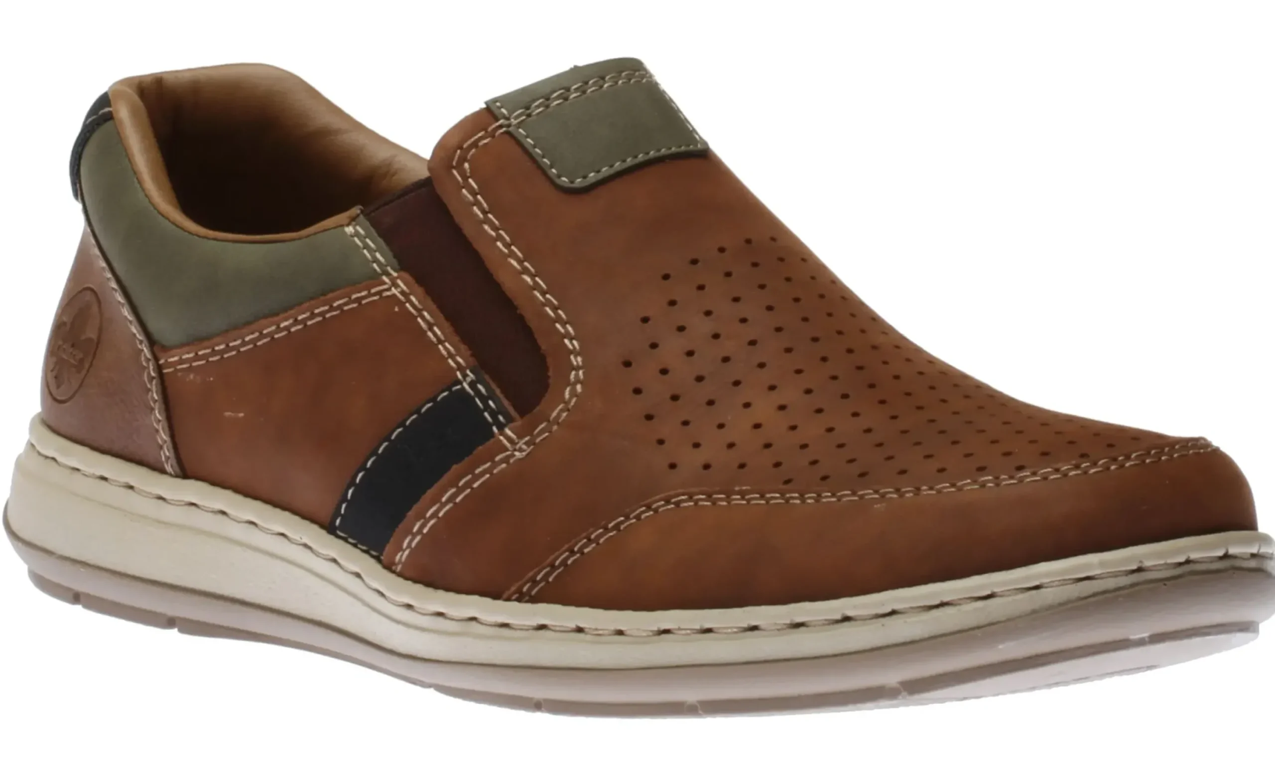 Rieker Sarajevo Brown Leather Slip-On Loafer