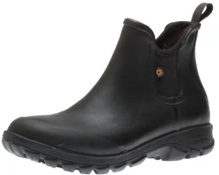 Best Bogs Sauvie Black Slip-On Waterproof Chelsea Boot