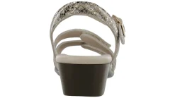 Best SAS Shoes Savannah Multisnake Gold Leather Heel Strap Sandal
