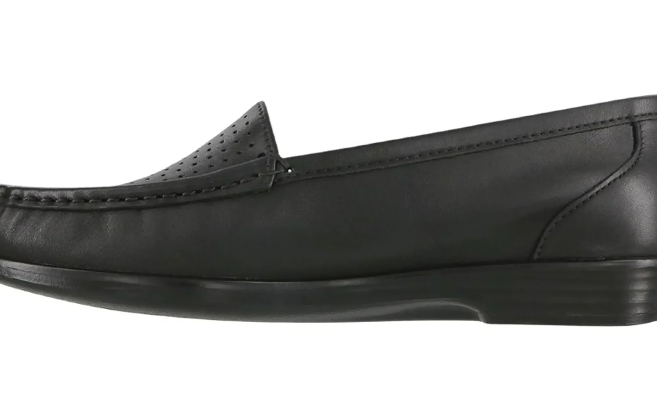 SAS Shoes Savvy Black Leather Slip-On Loafer