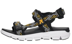 Online R EVOLUTION Scuba Black Yellow Sport Sandal