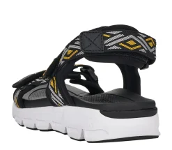 Online R EVOLUTION Scuba Black Yellow Sport Sandal