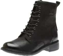 Best Josef Seibel Selena 06 Black Leather Lace-Up Ankle Boot