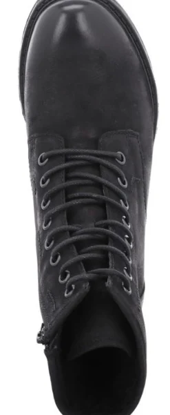 Best Josef Seibel Selena 06 Black Leather Lace-Up Ankle Boot