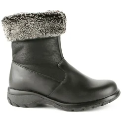 Online Toe Warmers Shield Black Leather Mid-Calf Winter Boot