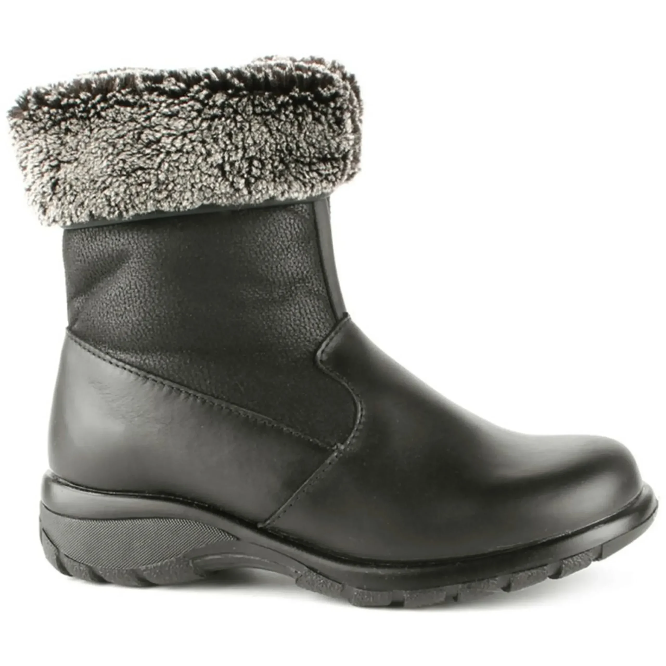 Online Toe Warmers Shield Black Leather Mid-Calf Winter Boot