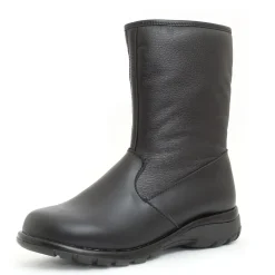 Online Toe Warmers Shield Black Leather Mid-Calf Winter Boot