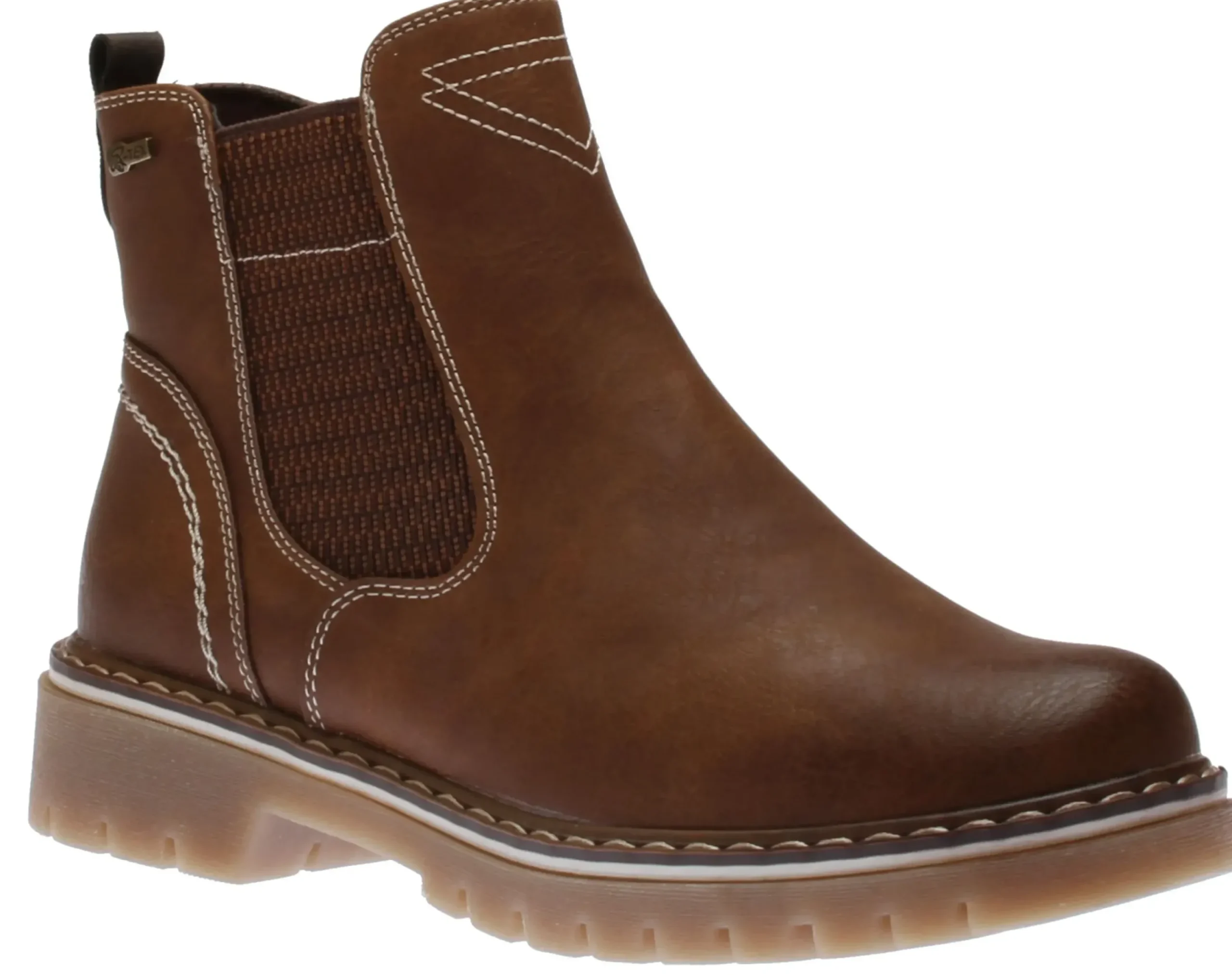 Discount Relife Side Zip Cognac Brus