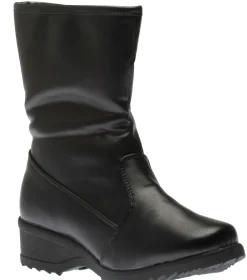 Shoe tech Side Zipper Grip Black Vegan Winter Boot