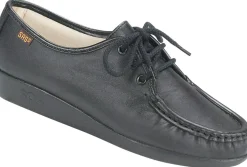 Online SAS Shoes Siesta Black Leather Lace-Up Loafer