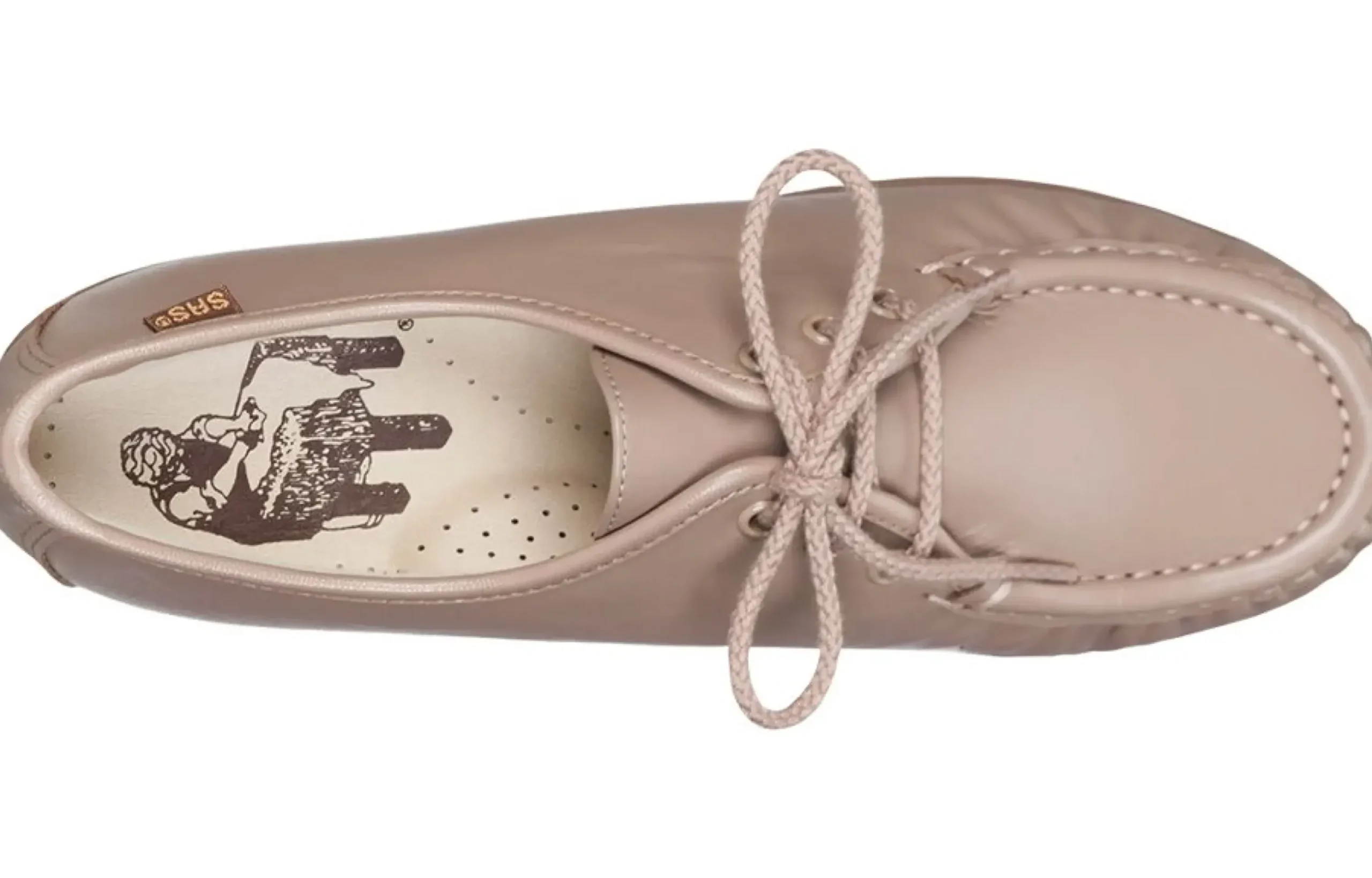 Clearance SAS Shoes Siesta Mocha Leather Lace-Up Loafer