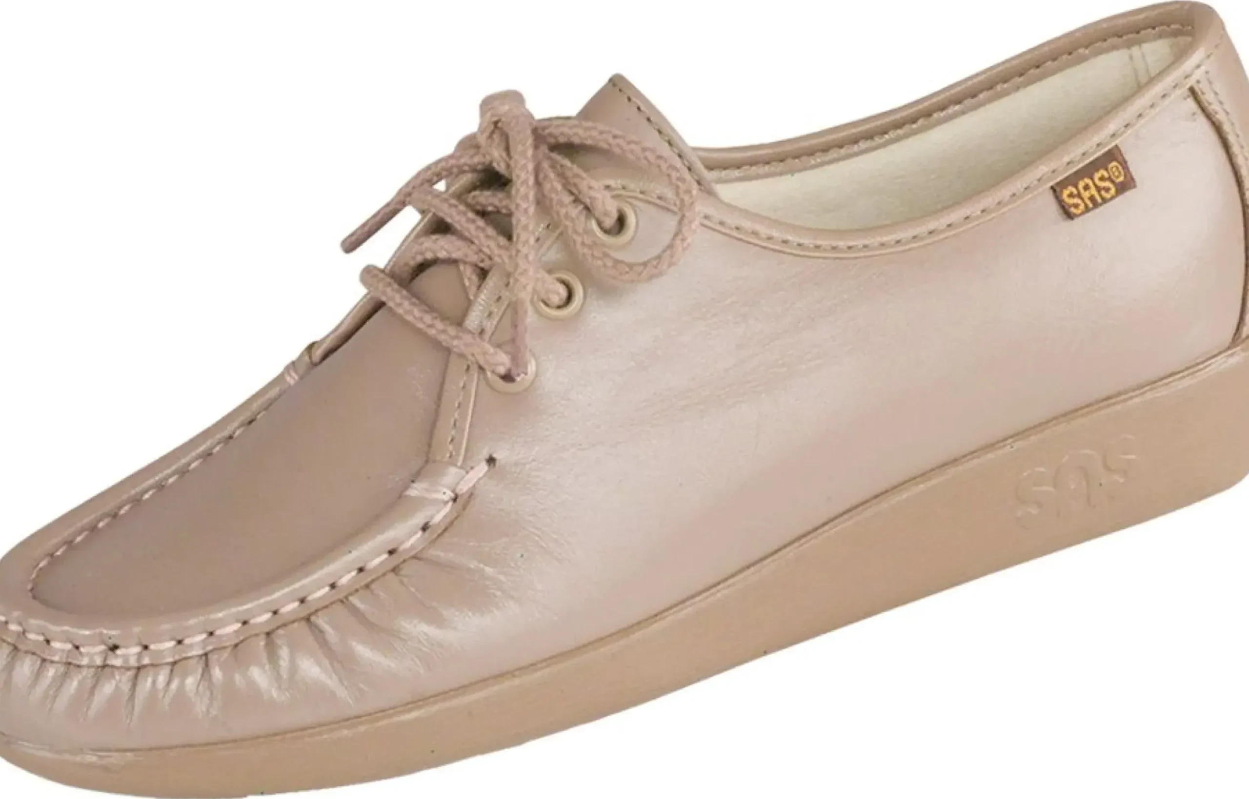 Clearance SAS Shoes Siesta Mocha Leather Lace-Up Loafer