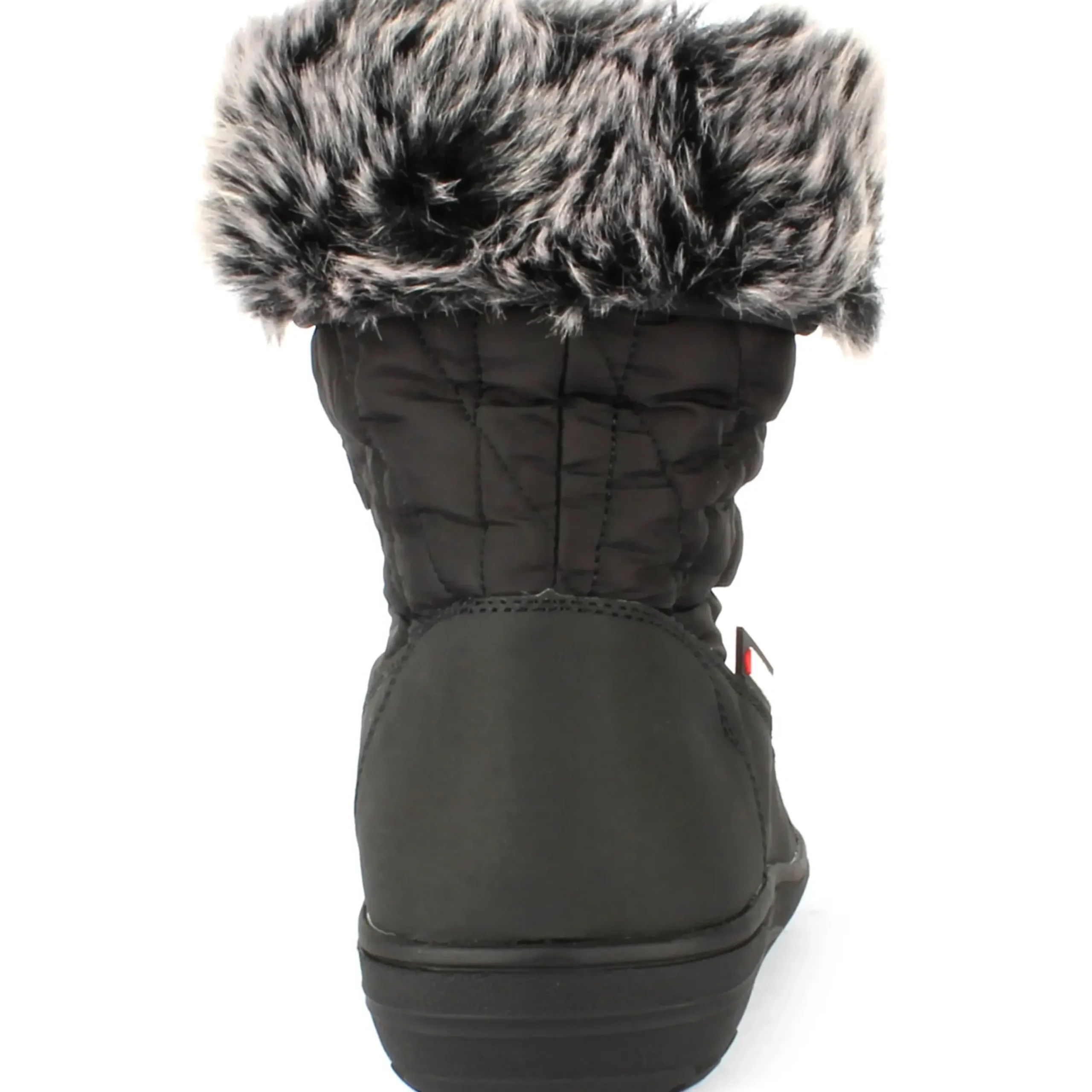 Wanderlust Snowflake Black Lace-Up Winter Boot