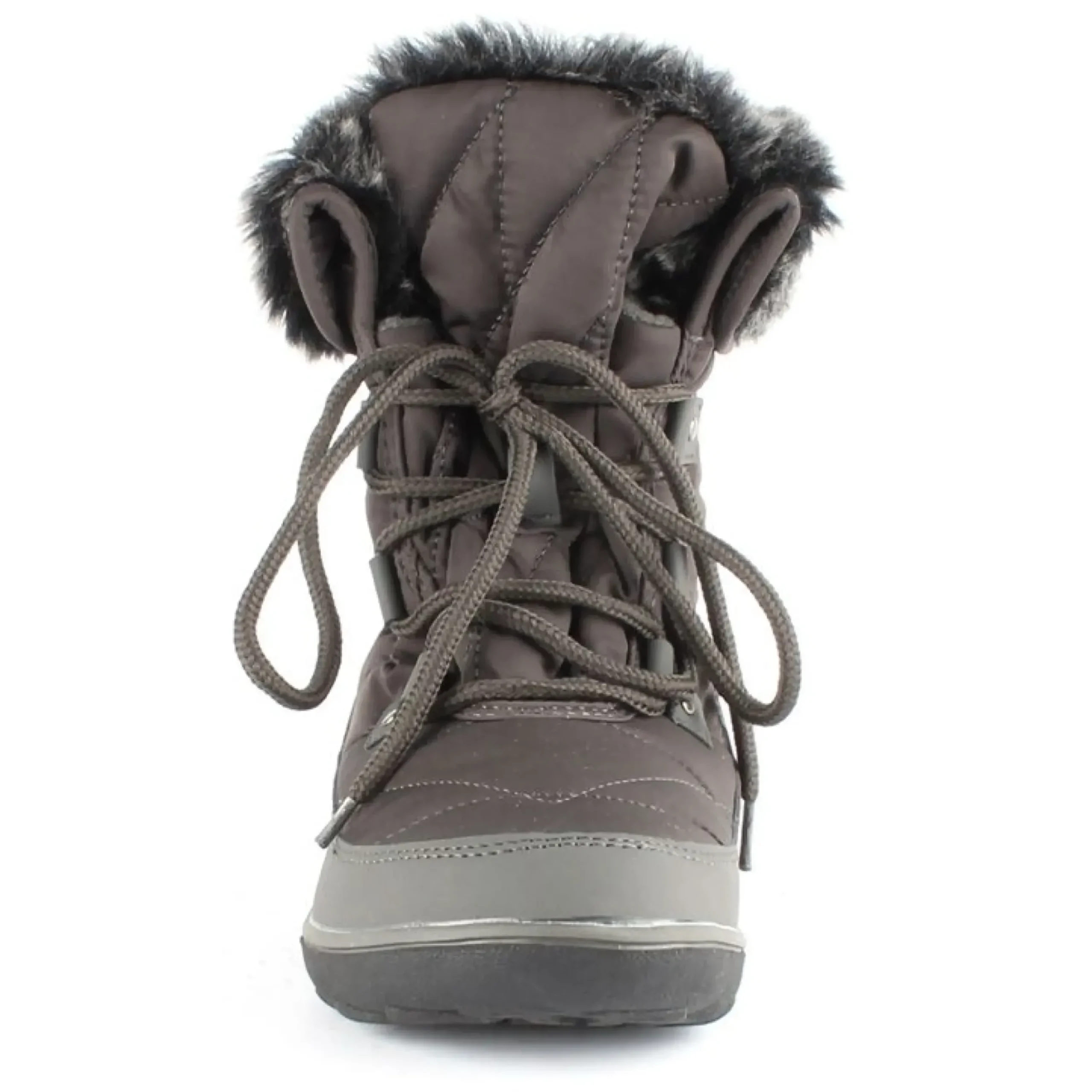 New Wanderlust Snowflake Grey Lace-Up Winter Boot