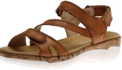 Clearance Remonte Soft Loose Tan Leather Sandal