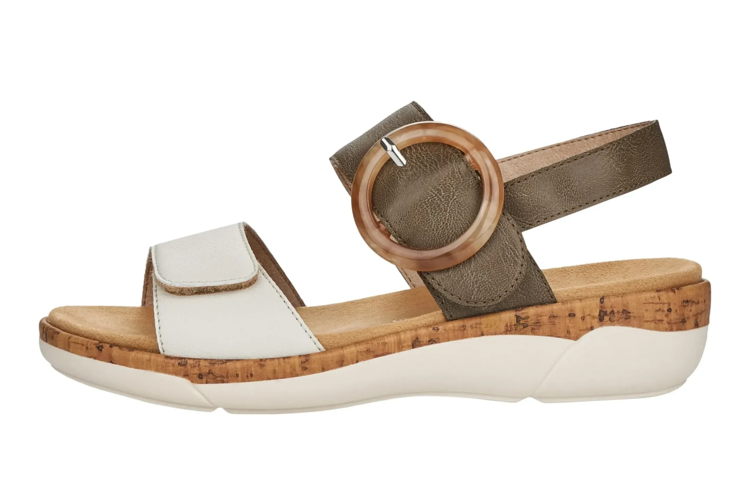 Best Remonte Soft White Green Sandal