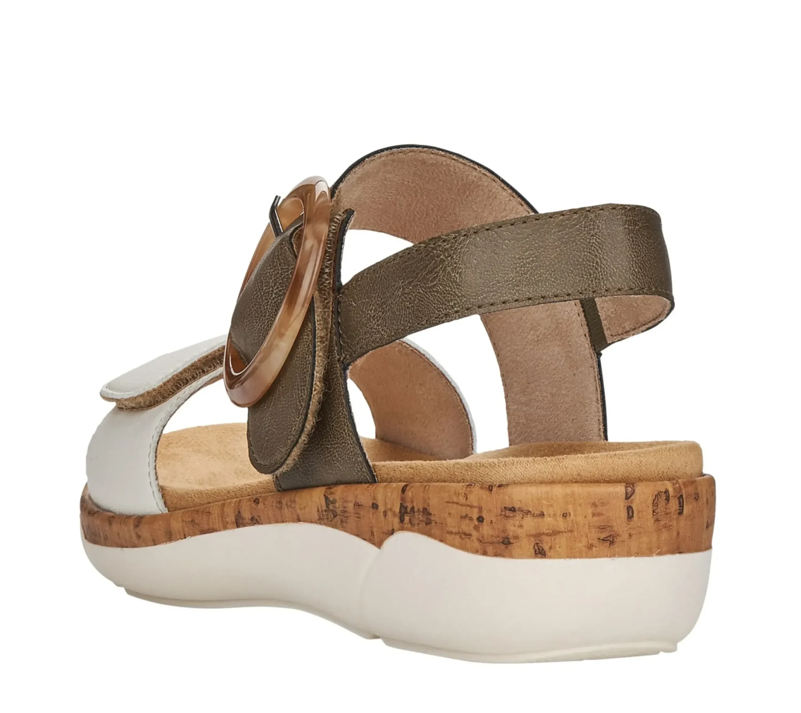Best Remonte Soft White Green Sandal