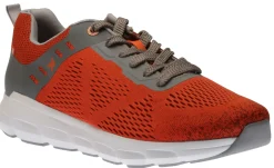 New R EVOLUTION Sportec13 Orange Grey Lace-Up Walking Shoe
