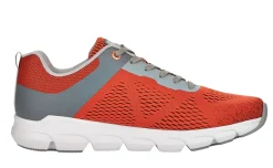 New R EVOLUTION Sportec13 Orange Grey Lace-Up Walking Shoe