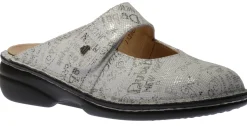 Outlet Finn Comfort Stanford Blanco White Words Leather Clog