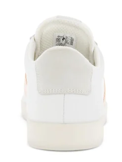 Ecco Street Lite White Peach Nectar Stripe Lace-Up Sneaker