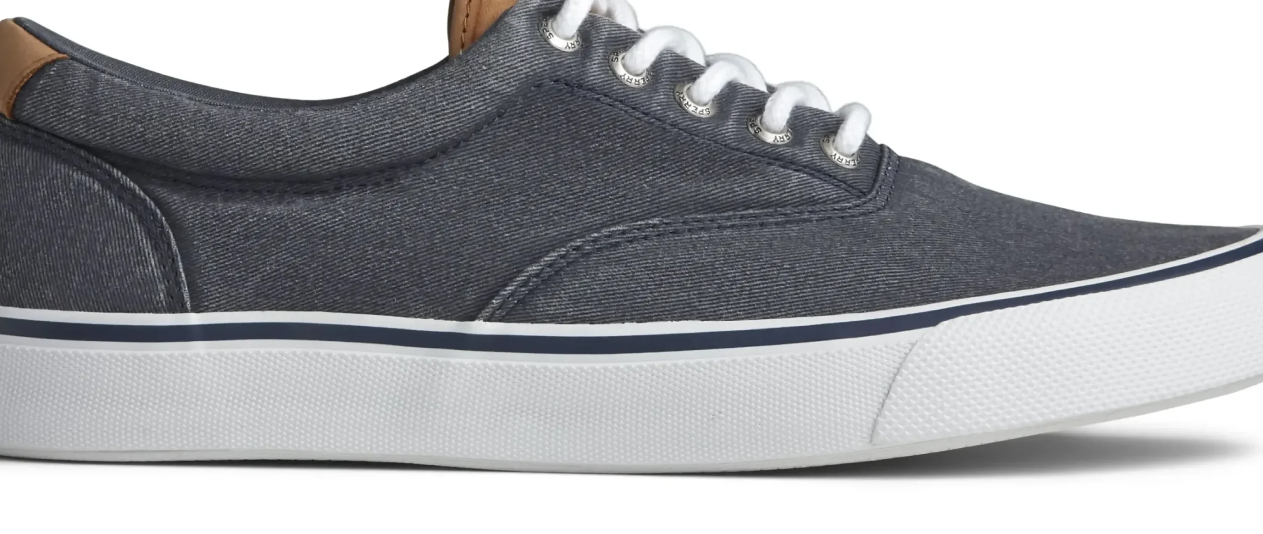 Online Sperry Striper Ii Cvo Navy Canvas Lace-Up Sneaker
