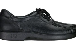 Sale SAS Shoes Take Time Black Leather Lace-Up Loafer
