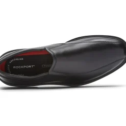 Outlet Rockport Tanner Black Leather Slip-On Dress Shoe