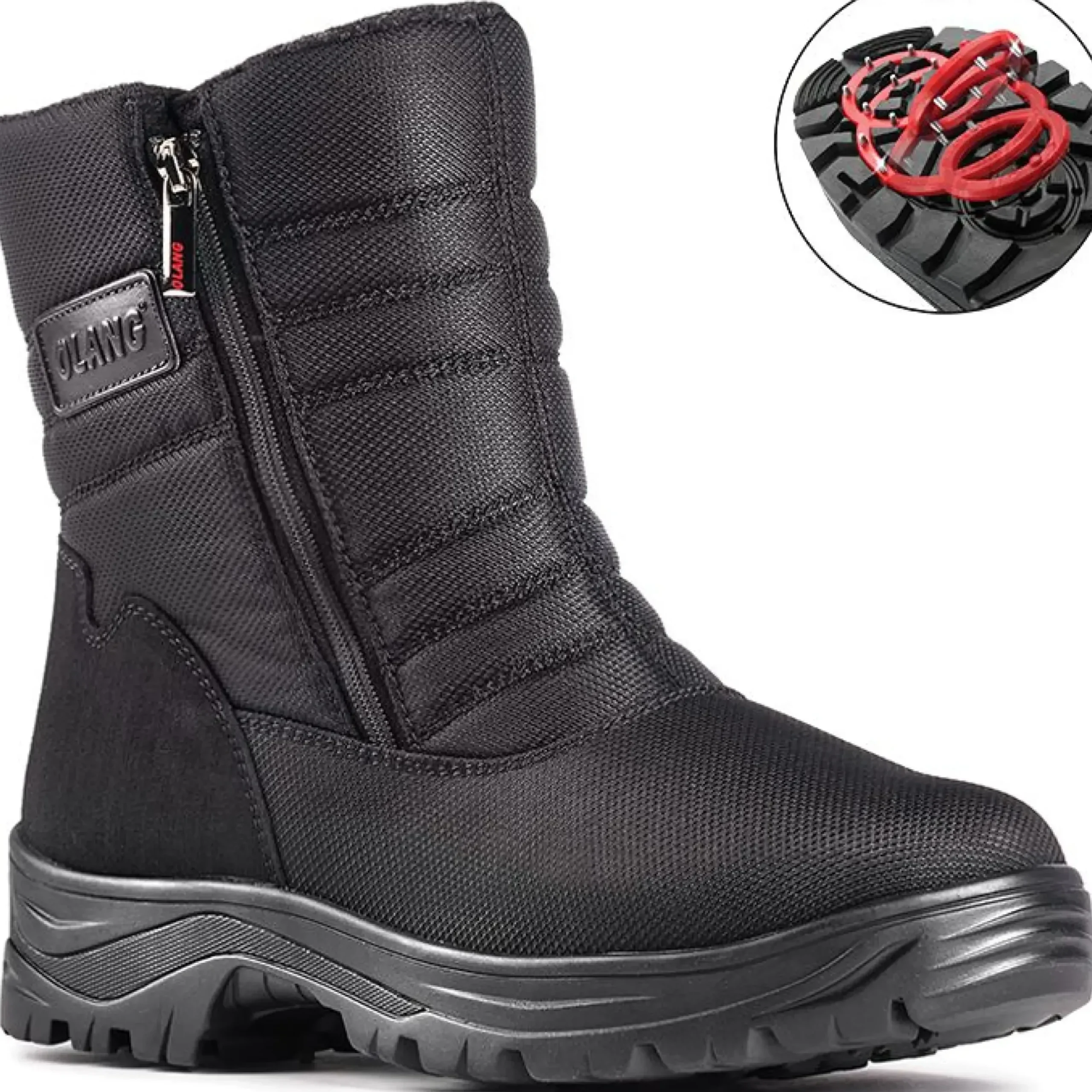 Hot Olang Tatra Zipper Black Winter Boot