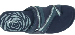 New Merrell Terran 3 Cush Post Navy Thong Sandal