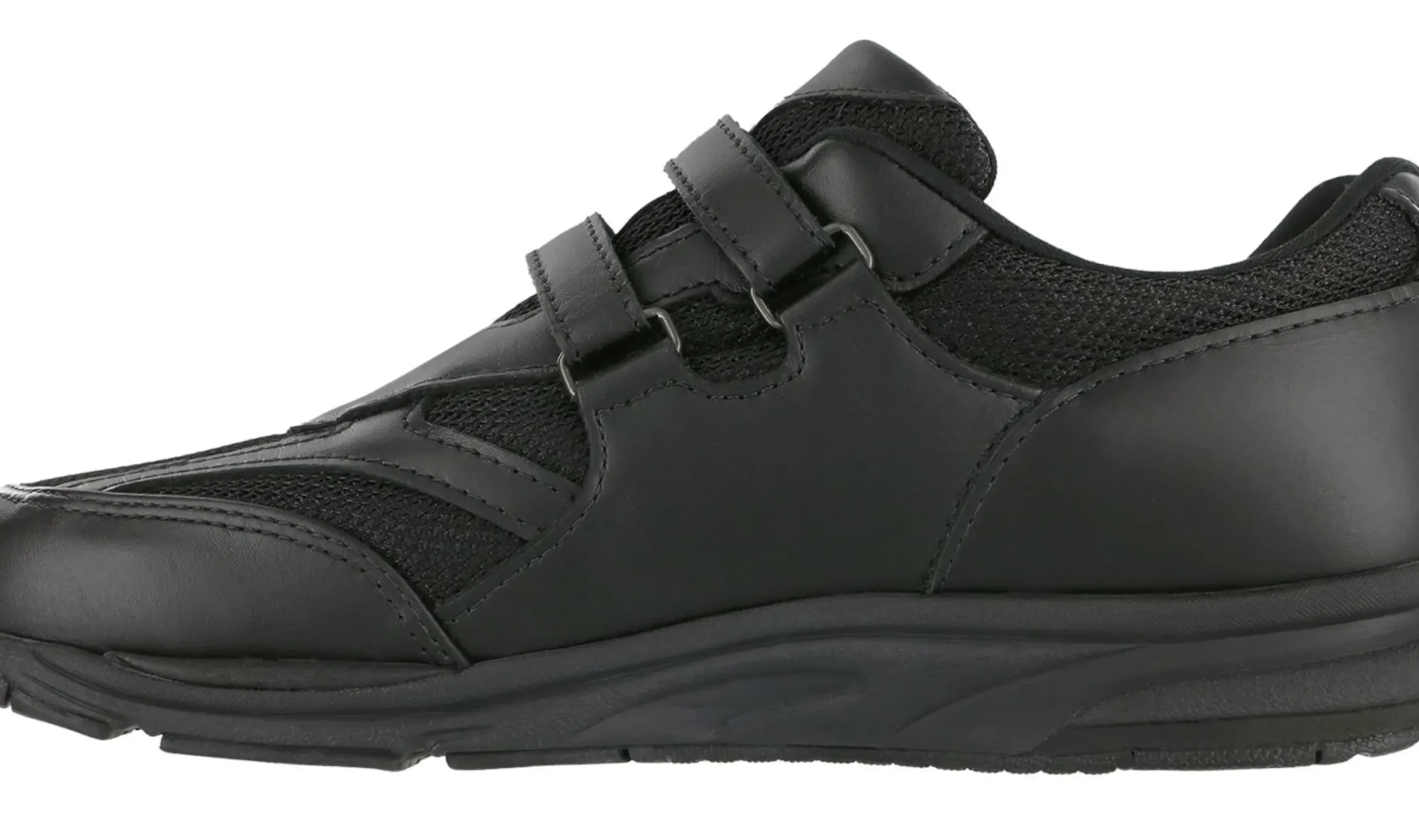 Outlet SAS Shoes Tmv Black Leather Mesh Walking Shoe
